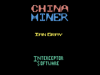 China Miner title screen for Commodore 64